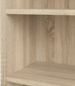 Wysoki regał biurowy Prima 5 dąb sonoma