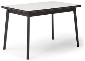 Czarno-biały rozkładany stół w dekorze dębu Hammel Single, 120 x 80 cm