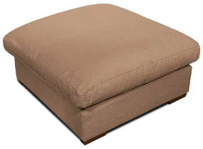 Jasnobrązowy sztruksowy puf Comfy – Scandic