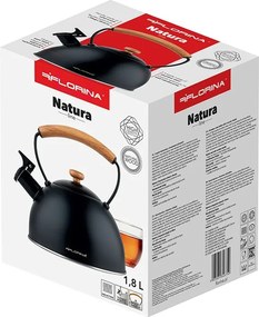 Florina Nierdzewny czajnik Natura Line 1,8 l, czarny
