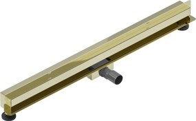 Mexen Flat Wall odpływ liniowy ścienny 2w1 90 cm, złoty - 1530090