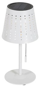 Zewnetrzna Lampa stołowa zewnętrzna biała z LED, 3-stopniowy ściemniacz, ładowanie i zasilanie słoneczne - FerreDesignerski Oswietlenie zewnetrzne