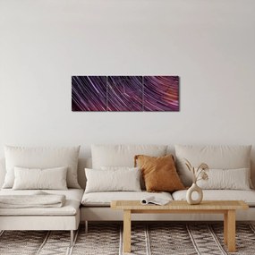 Obraz rozmytych gwiazd na niebie (z zegarem) (90x30 cm)