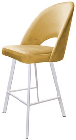 Hoker krzesło barowe Polo podstawa Profil biała MG15