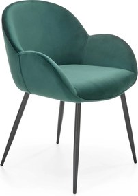 Aksamitny fotel do jadalni K480