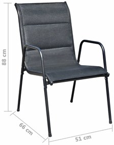 Zestaw mebli ogrodowych Mosler - Czarny