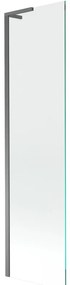 Mexen Next L parawan nawannowy 1-skrzydłowy 50 x 150 cm, transparent, gun metal - 895-050-000-03-00-95