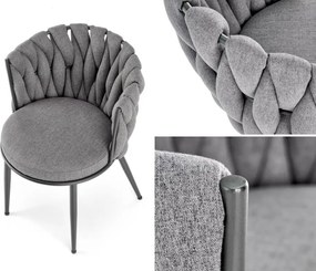 Krzesło z plecionym oparciem K516