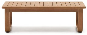 Stolik z litego drewna eukaliptusowego w naturalnym kolorze 60x100 cm Sacaleta – Kave Home