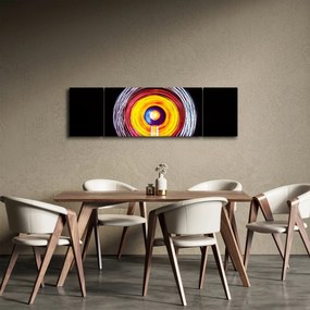 Obraz świateł w kręgu (170x50 cm)