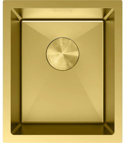 Mexen Trixo zlewozmywak stalowy 1-komorowy 370 x 440 mm, złoty - 6412371000-55