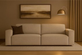 Cursal sofa 3 osobowa 244x102x70 cm beżowy Raven 30