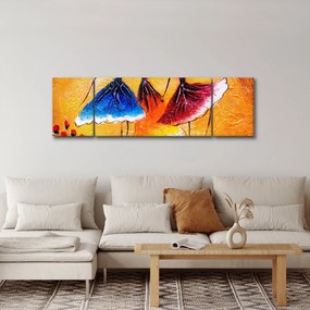 Obraz - Obraz olejny, baletki (170x50 cm)
