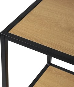 Metalowy regał LOFTY Tower 3 OAK, 83 x 35 cm