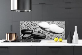 Panel Kuchenny Deszcz Na Gładkich Kamieniach