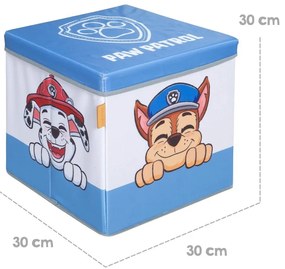 Tekstylny dziecięcy pojemnik na zabawki 30x30x30 cm Paw Patrol – Roba
