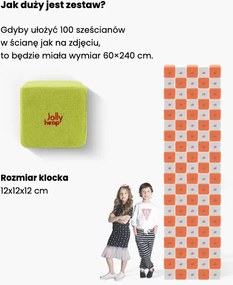 Zestaw klocków magnetycznych JollyHeap Creative - 100 elementów