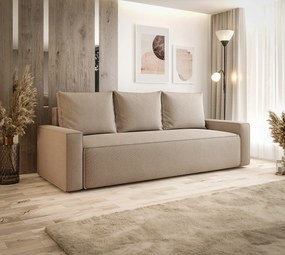 Ciemnobeżowa sofa rozkładana C9-Z31