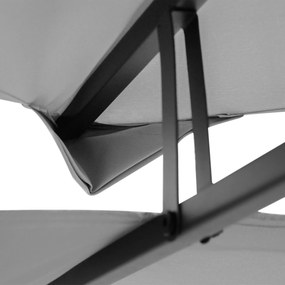 Zapasowy dach pawilonu Outsunny do metalowych pawilonów pawilon ogrodowy namiot imprezowy namiot ogrodowy poliester 3x4 m jasnoszary