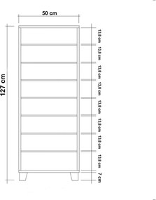 Szafka na buty Mega Wood Sonoma Oak