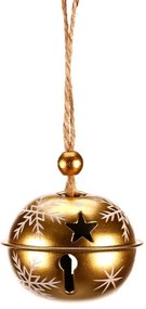 Zestaw wiszących metalowych dzwoneczków, 6 sztuki, złoty