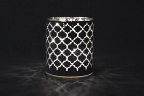 Zestaw lataren dekoracyjnych, białe szkło, microLED