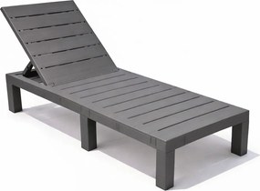 Leżak ogrodowy hotelowy Lagoon SL-02 składany, kolor szary