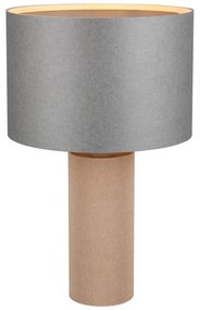 Szaro-beżowa lampa stołowa (wysokość 48 cm) Canio – Trio