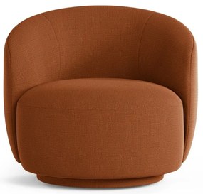 Ceglasty obrotowy fotel Letizia – Micadoni