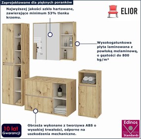 Łazienkowy zestaw mebli dąb artisan + kaszmir S2-E11