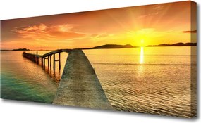 Obraz drukowany na płótnie Most Prowadzący ku Słońcu