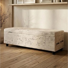 Schowek Kriens,  napis, kremowy