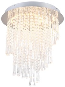 Lampa sufitowa LED w kolorze srebra ø 45 cm Pomp – Trio