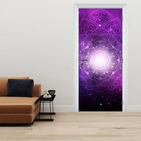 Fototapeta na drzwi - Fioletowa abstrakcja (95x205cm)
