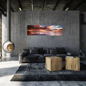 Obraz - Wieczorna plaża (170x50 cm)