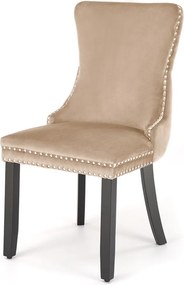 Aksamitne krzesło z ozdobnymi pinezkami Alda