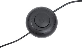 Designerska lampa podłogowa czarna z możliwością ściemniania LED - Rolla