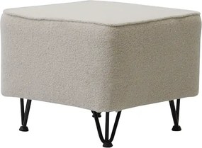 Podnóżek MARK 50 x 50 cm Jasny szary