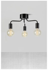 Czarna lampa sufitowa z metalowym kloszem 38x38 cm Avery – Markslöjd