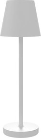 HOMCOM Lampa stołowa, regulowana, 1000 LM, Średnica 11,2x36,5 cm, Biała