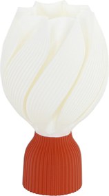 Lampka HOMCOM z 3D kwiatowym wzorem, plastik, energooszczędna, Biała