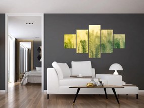 Obraz - Szczegół wiosennej mglistej przyrody (125x70 cm)