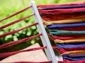 Kolorowy hamak dla 2 osób 190x150 cm