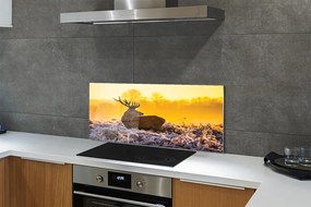 Panel nad Blat Kuchenny Zimowy Świt z Jeleniem