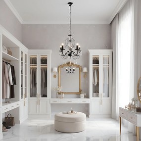 LAMPA SUFITOWA WISZĄCA EBT010-5CP CZARNA