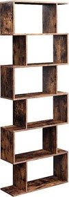 Półka na książki Valora LBC61BX Rustykalny brązowy melaminowany wiór