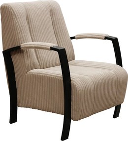 Nowoczesny fotel Looft w kolorze beżowym-ponadczasowy styl