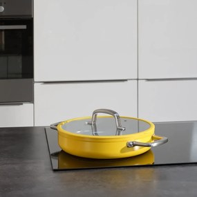 Patelnia z pokrywką/z powłoką ceramiczną ø 28 cm tegame Meda 3.0 – FABINI