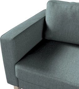 Pokrowiec na sofę Karlstad rozkładaną kolor niebieski tkanina strukturalna
