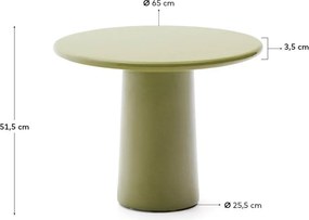 Okrągły stolik ogrodowy betonowy ø 65 cm Albanella – Kave Home